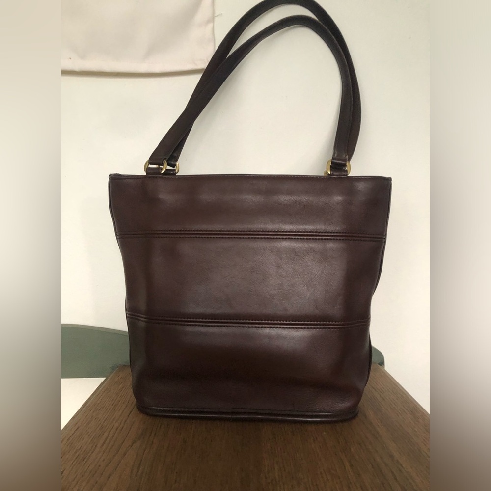 Coach | Vtg Tribecca Shopper Mahogany 9098 - Picture 3 of 8